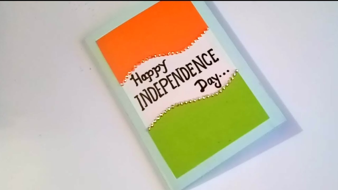 How To Make Greeting Card Idea For Independence Day Diy Republic