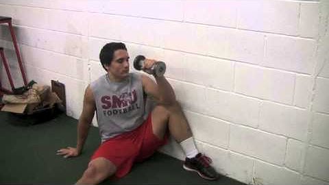 Unilateral Seated DB External Rotation - Elbow on Knee