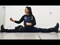 Police Karate Girl Amazing Skills || Karate Girl Kicks & Stretching || @TKD Action