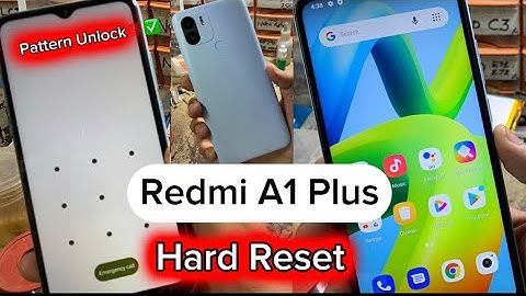 Redmi A1 Plus | Hard Reset | Factory Reset || Pin Pattern Password Unlock Without PC 💯✅2023
