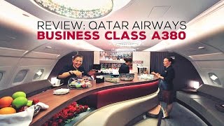 REVIEW: Qatar Airways Business Class A380 from Doha to Atlanta Inaugural Flight + Al Mourjan Lounge