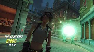 Quintuple kill with D.Va bomb and a little help from Rein's shatter