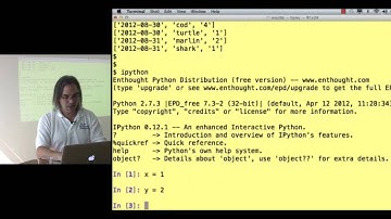 Software Carpentry September 2012 (4.4) Programming in Python
