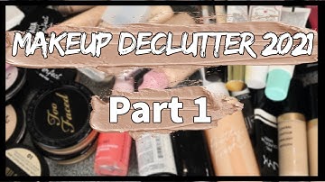 Makeup Declutter 2021 Part 1 | Primer, Foundation, Powders & Setting Spray!