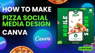 How to use cnava - Pizza Post Design - Design Tutorial | octadesign screenshot 3