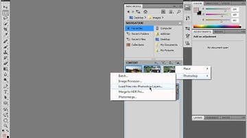 Load a bunch of images into layers in a single file in Photoshop