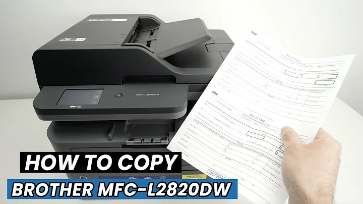 Brother MFC-L2820DW : How to Make a Copy