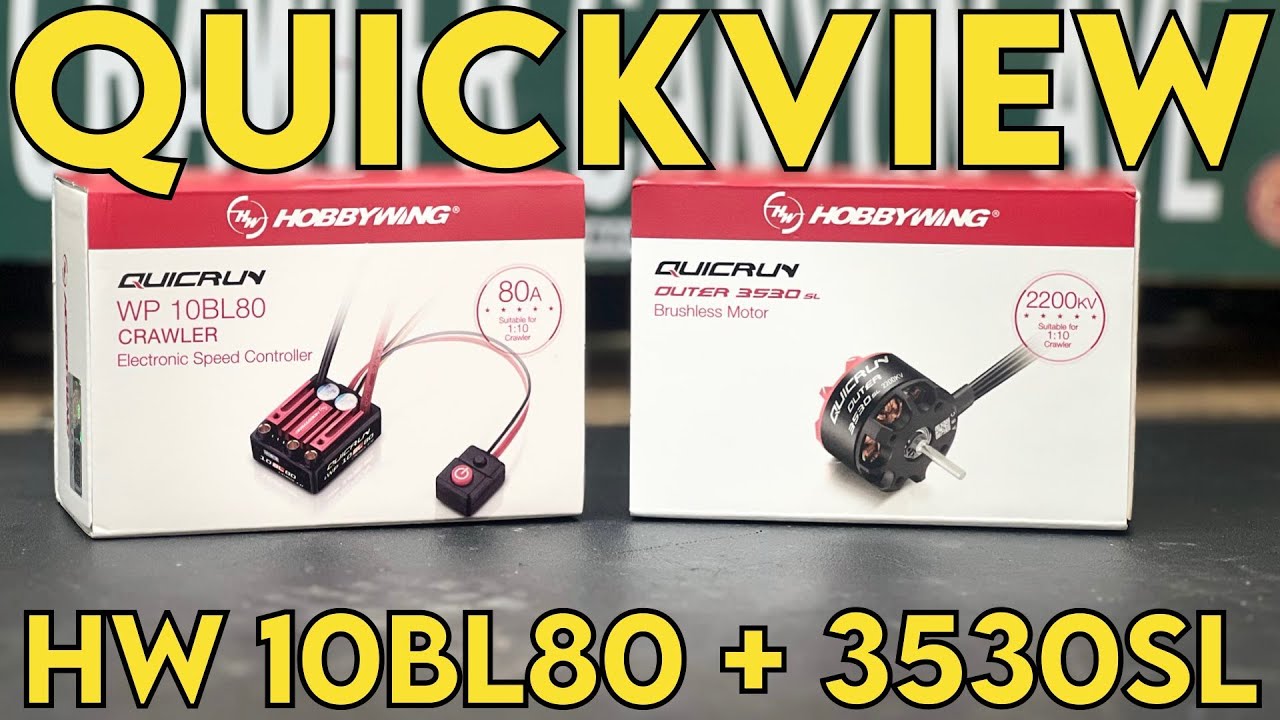 Краткий обзор Crawler Canyon: Hobbywing 10BL80 и 3530 SL Outer