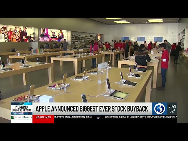 MORNING BUSINESS REPORT: Apple buyback, Tesla rescinds intern program, Kentucky Derby impact