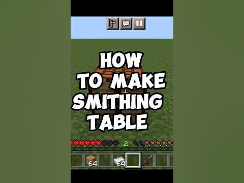 HOW TO MAKE SMITHING TABLE IN MINECRAFT #shorts #minecraft #trending # ...