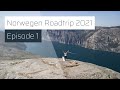 Norwegen Roadtrip 2021, Episode 1 - Tømmerrenna, Preikestolen, Sollifjell [German with subtitles]
