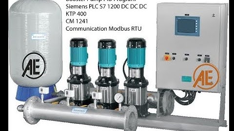 Booster Pump Siemens S7 1200 PLC PID Programming Part 2
