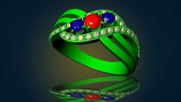 jewelry cad design tutorial || Create the ring using a matrix