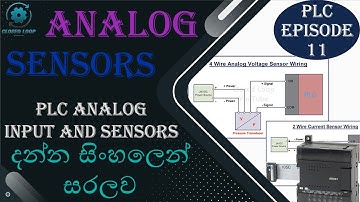 PLC for Beginners 11 | Analog Sensors | Analog Sensors PLC Wiring | Analog Input | Sinhala | PLC