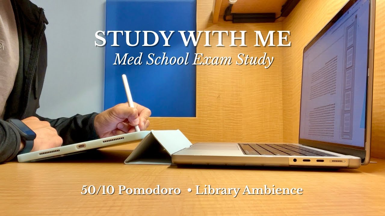 2 Hour Study With Me | Background noise, No music 📚 | 50/10 Pomodoro ...