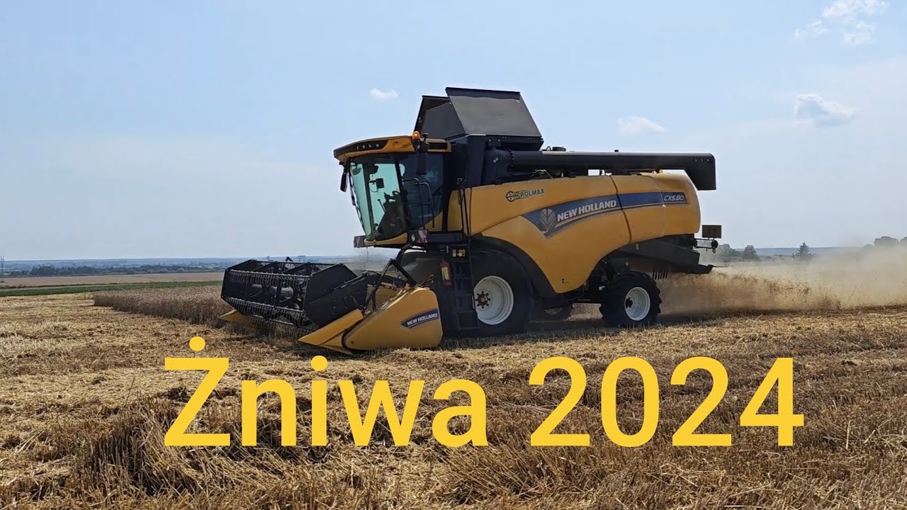Kolejny dzień zmagań z koszeniem pszenicy  CX5.80, engine sound, dziwięk silnika i kolejny Vlog 4 :)