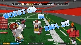 WORST QB IN RNFL 2!!! - Roblox NFL 2 Funny Moments #3