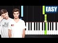 The Chainsmokers - Paris - EASY Piano Tutorial by PlutaX