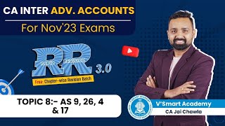 CA Inter Group 2 | Adv. Account | AS Marathon Part 2 | CA Jai Chawla | Vsmart Academy