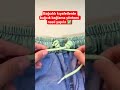 kıyafetlerde pratik bağcık bağlama yöntemi ✅