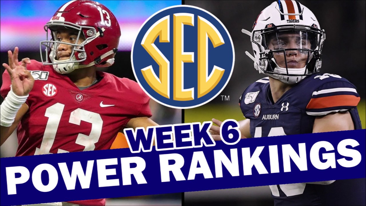 Red Sec Ranks SEC Power Rankings Week 6 - Five Teams Have Separated from the Rest ...