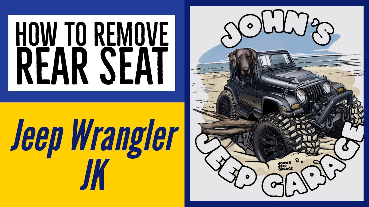 Jeep Wrangler JK Rear Bench Seat Removal - YouTube