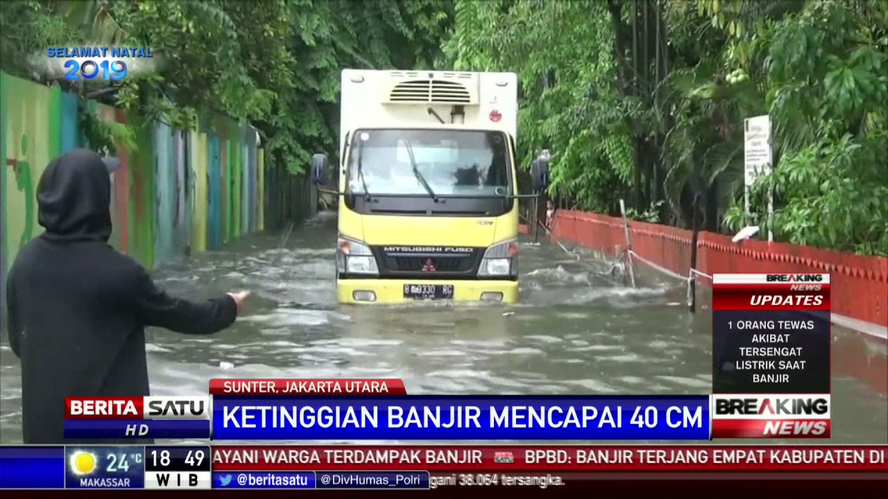 Banjir 40 Centimeter Rendam Koja Dan Sunter Youtube