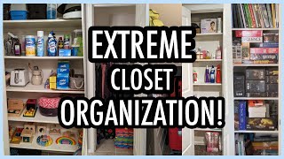 EXTREME CLOSET DECLUTTER AND ORGANIZE! | Every Closet In My House!