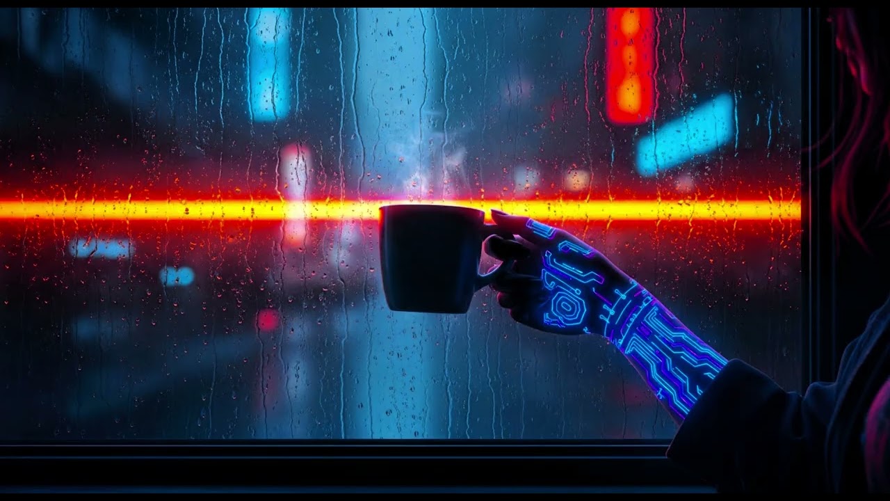 Cyberpunk Study Cafe: Focus with Lo-Fi Beats & Neon Vibes