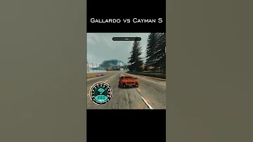 Gallardo Vs Cayman S Tight Race Nfsmostwanted Policechase Gallardo 