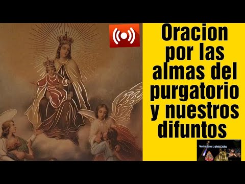 Las 3 Avemarías por las almas del purgatorio .