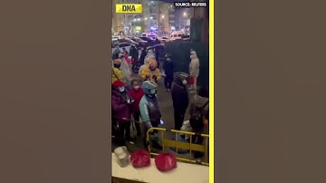 WATCH: Residents trying to break out of lockdown scuffle with police in Jinan