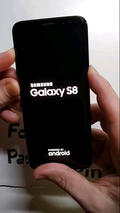 I Forgot My Pin to my Samsung Galaxy S8.