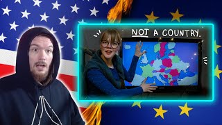 American Reacts to explaining europe to americans