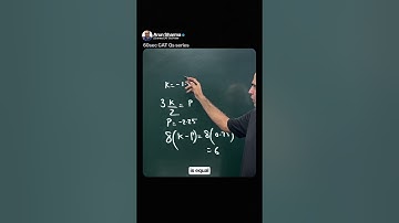 CAT Quadratic Equations PYQ solved by Arun Sharma in under 60 seconds