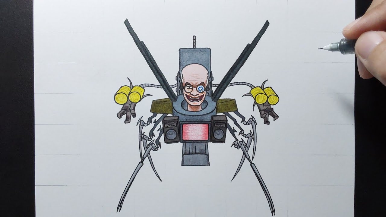 How to draw Scientist Skibidi Toilet evolution YouTube