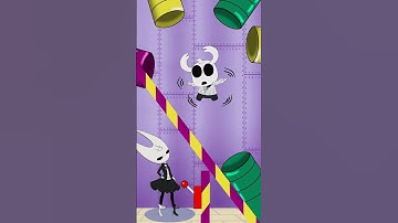 HOLLOW KNIGHT VS QUEEN OBSTACLE COURSE 🎯 OC 2D Lab #animation #funnyanimation #animationmeme