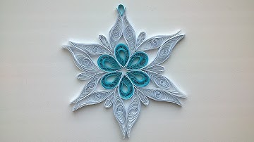 Quilling Сhristmas decorations: make beautiful Quilling snowflake.
