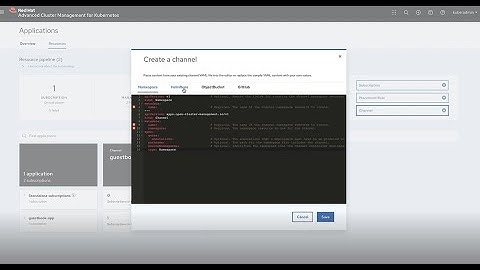 Red Hat Advanced Cluster Management for Kubernetes: Application Lifecycle Overview