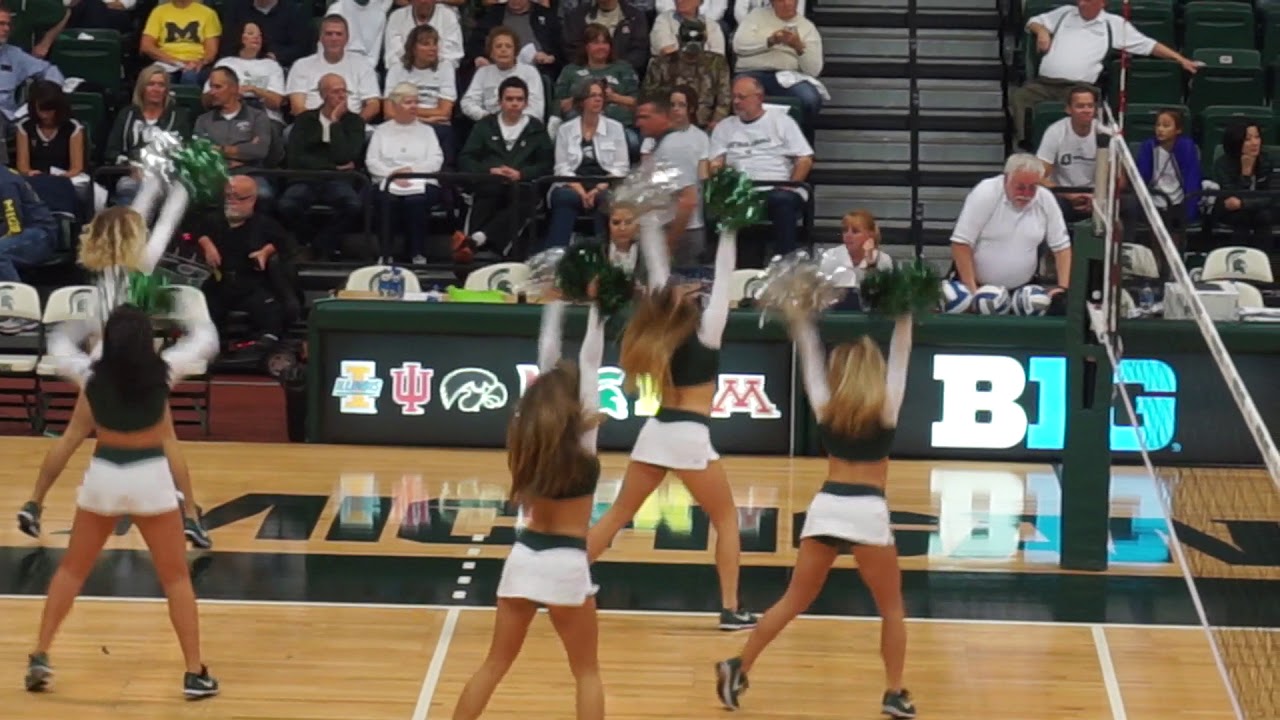 MSU Dance Team Volleyball game vs U of M YouTube