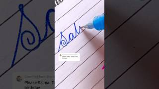 Salma    Comment Your Name viral  cursive cursivehandwriting shorts