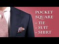 Floral pocket square - Floral Pocket