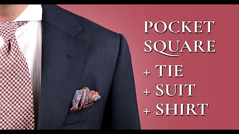 How To Combine & Wear A Pocket Square With Ties, Shirts & Suits