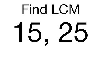 Find Lcm of 15, 25 | Least Common Multiple