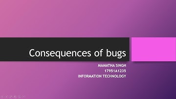 SOFTWARE TESTING METHODOLOGY - Consequences of bugs