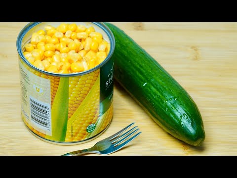 Беру БАНКУ КУКУРУЗЫ, простые продукты и готовлю Салат Студенческий Экономный! Вкусный быстрый рецепт