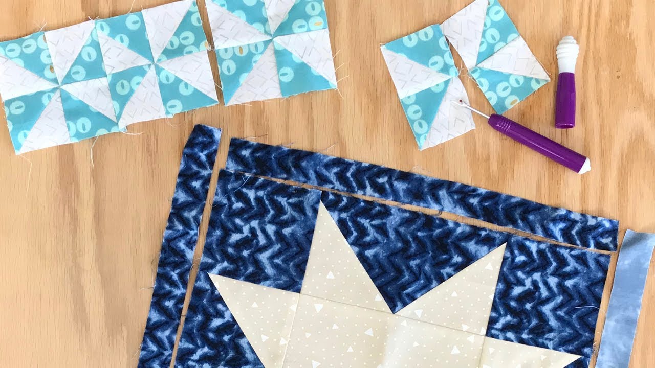 Folded Fabric Quilt Blocks