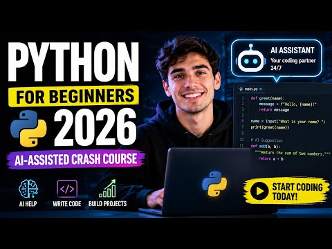 Python for Beginners 2026: AI-Assisted Crash Course