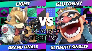 ReWired Fest 2023 GRAND FINALS - Light (Fox) Vs. Glutonny (Wario) Smash Ultimate - SSBU