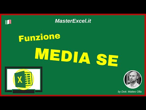 Video: Che Cos'è La Funzione MEDIA In Excel E A Cosa Serve?